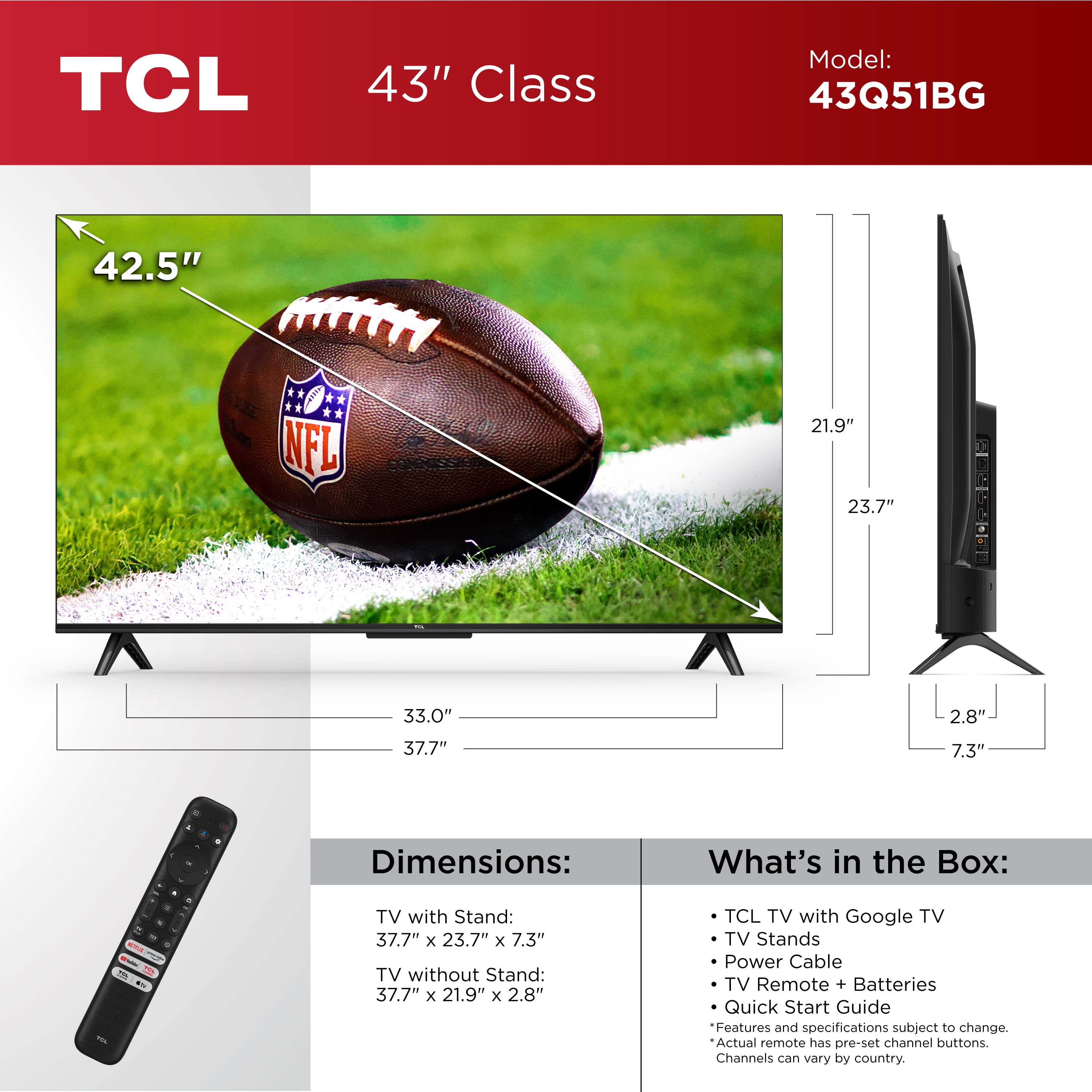 Buy TCL 43