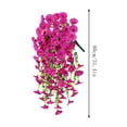 thumbnail image 3 of Artificial Hanging Flowers for Outdoors Summer Decoration, Fake Hanging Plants Faux Petunias with Eucalyptus, UV Resistant No Fade Plastic Realistic Silk Flowers for Porch Patio Balcony Indoor, 3 of 6