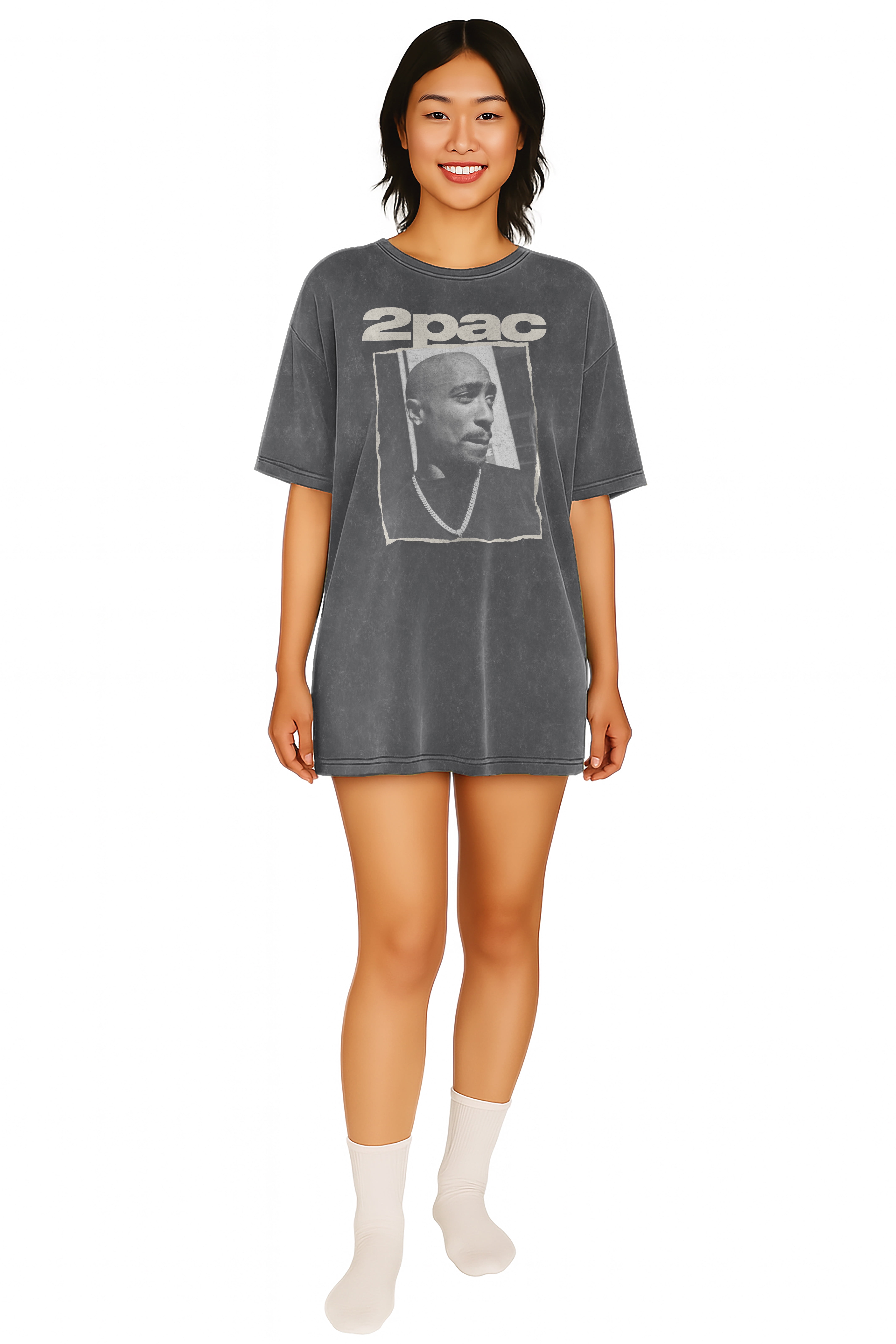 Tupac Women's Oversized Sleep Shirt, Sizes XS-3X