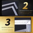 thumbnail image 2 of Metal Steel Square Ruler 90 Degree Angle Auto Car Degree Angle Ruler Measuring Inspection Tools Measurement Instruments Meter Ruler Scale, 2 of 8