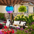 thumbnail image 3 of Art & Gift Solar Hot Air Balloon Lantern - Hanging Solar-Powered LED Lights, Waterproof Portable Decorative, 3 of 7
