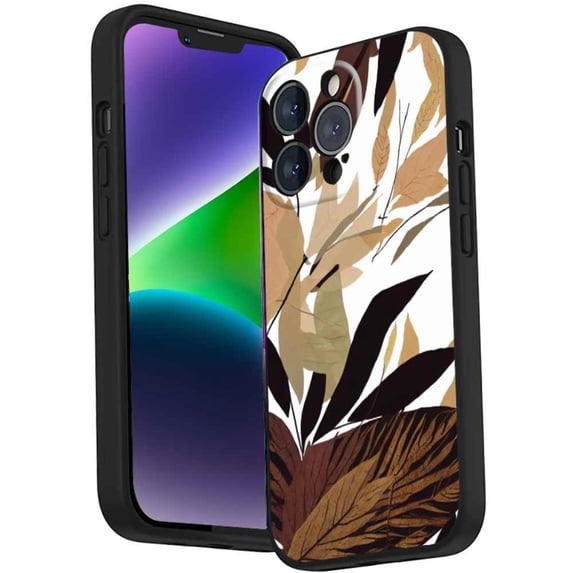 Leaves-112-152 Phone Case, Degined for iPhone 14 Pro Case Men Women, Flexible Silicone Shockproof Case for iPhone 14 Pro