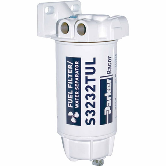 Racor 10-Micron Gas Spin-On Fuel/Water Seperator with Clear Bowl for Outboards