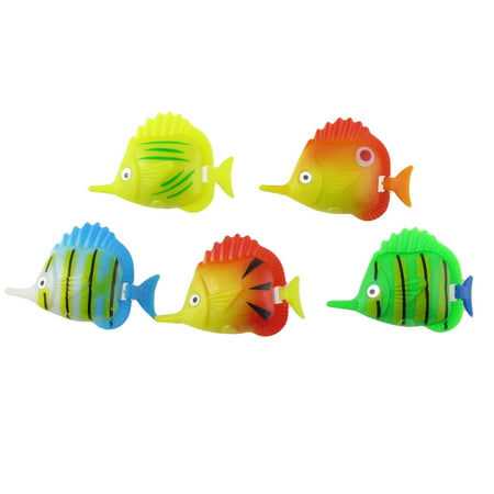 Colorful Plastic Floating Tropical Fish Aquarium Ornament