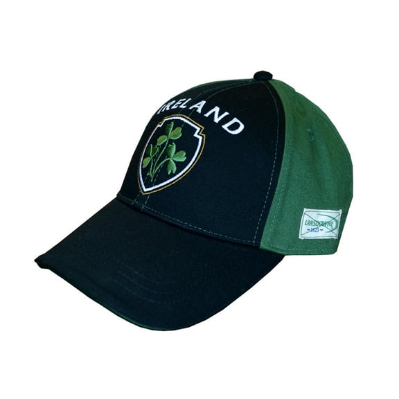 Lansdowne Unisex 100% Cotton Green/Black Ireland Shamrock One Size Baseball Cap
