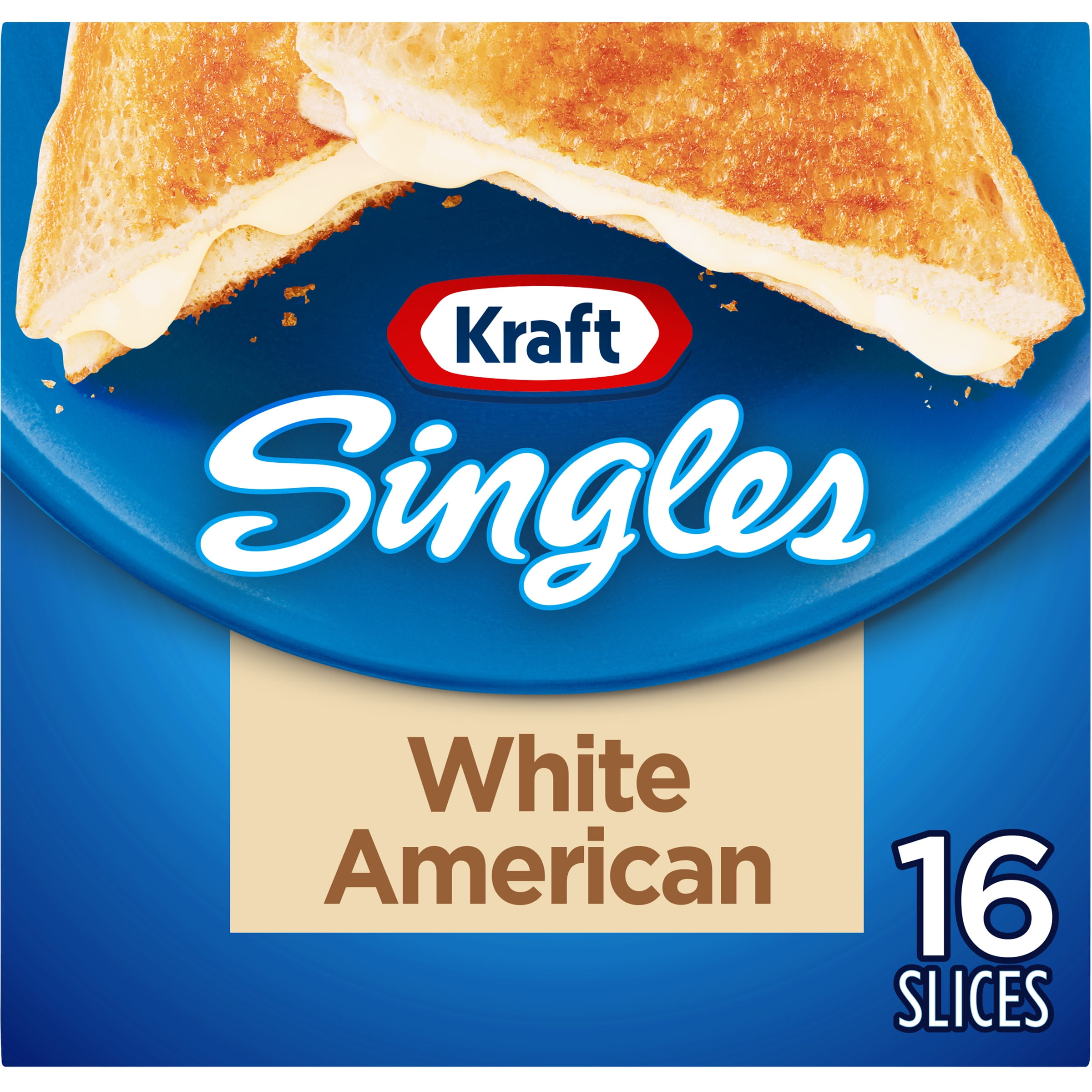 Kraft Singles White American Slices, 16 ct Pack