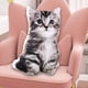 thumbnail image 2 of Almohada de gato en 3D, animales de peluche, juguete de peluche, muñeco abrazable lavable, almohada para sofá, recuerdo de fiesta, regalos de, 2 of 6
