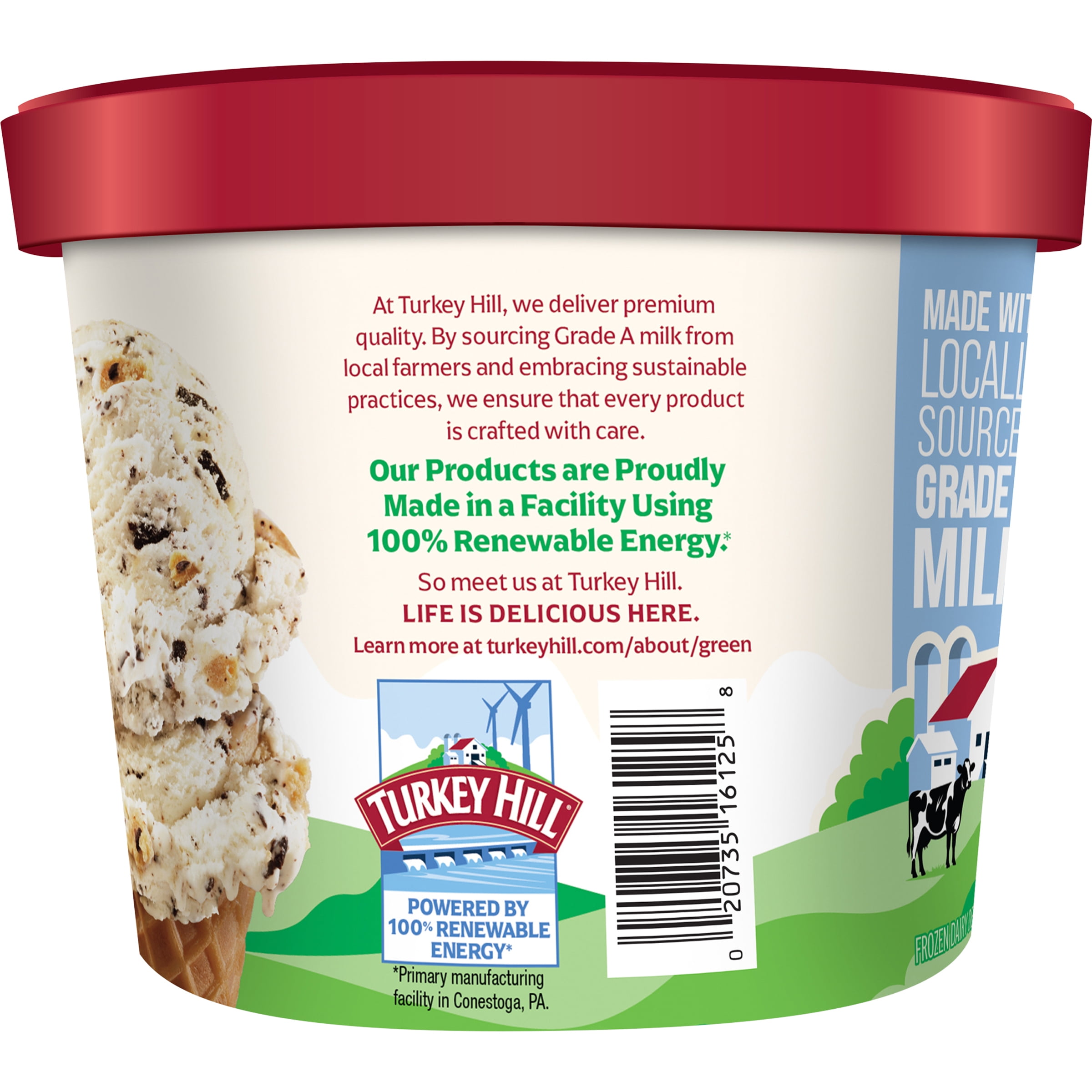 Turkey Hill Chocolate Chip Cookie Dough Ice Cream 46 fl oz Tub