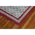 thumbnail image 5 of Casavani Hallway Kitchen Runner Rug Cotton Handblock Printed Red Rug Home Decor Kilim 4x10 feet, 5 of 6
