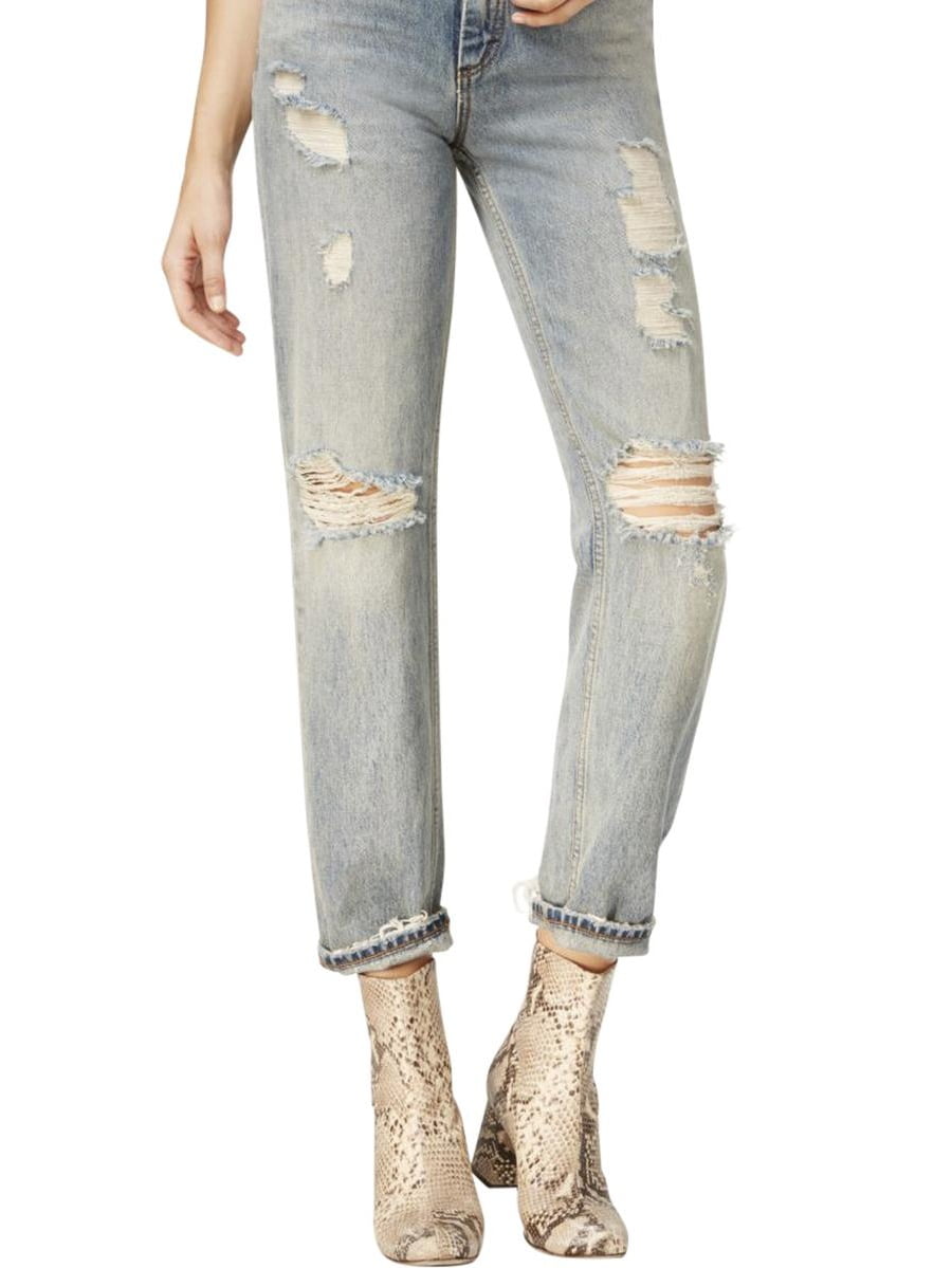 women's destroyed boyfriend jeans