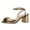 Bronze, variant on XYD Women Block Mid Heels Sandals Almond Open Toe Adjustable Buckle Ankle Strap Pumps Classic Wedding Shoes Size 11 Silver