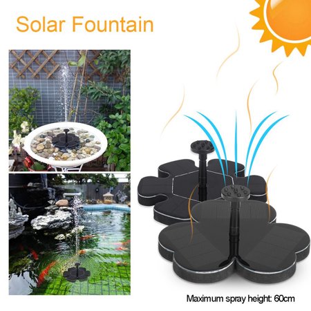 Multilateral Solar Panel Flower Shape Water Pump Small Garden