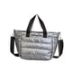 thumbnail image 4 of Bolso de mano para mujer, informal, elegante, acolchado, tipo bandolera, para trabajar al libre. Gris, 4 of 8