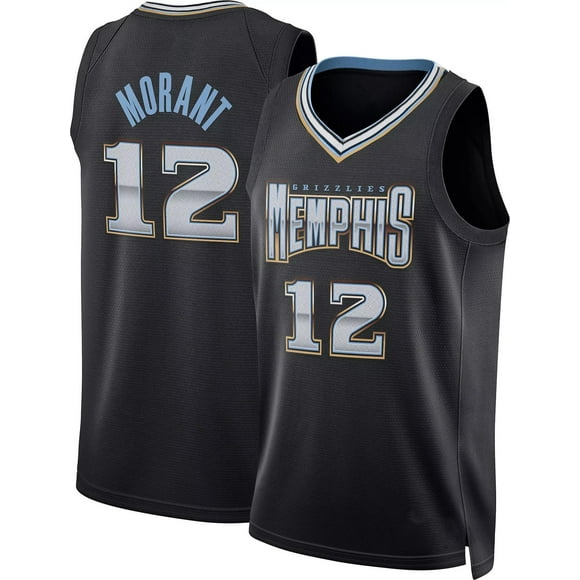 Men's 2022-23 City Edition Memphis Grizzlies Ja Morant #12 Black Dri-fit Swingman Jersey For Adults