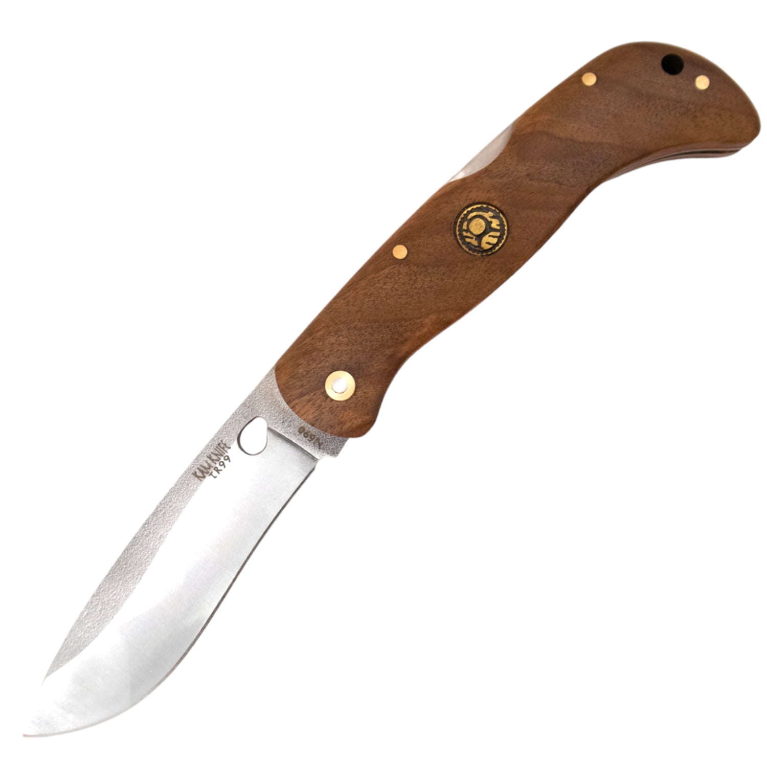 Kam Knife - Folding Knife BÖHLER Stainless Steel N690 with 3.14" Blade EDC Knife; Red Inlay Handle Camping Knife; Small Hunting Knife Perfect for Outdoors and Hiking