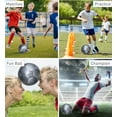thumbnail image 3 of Barocity Soccer Ball - Premium Official Match Ball with Cool Reflective Rainbow Hex Pattern, Durable Adult and Kids Soccer Ball for Indoor, Outdoor, Training, Practice, Play and Games - Silver Size 5, 3 of 7