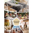thumbnail image 5 of National Parks Table Cloth, Canadian Smokey Mountain Cliff Idyllic Waterproof Tablecloth for Square Tables, Reusable Washable Fabric Table Cover for Restaurant Kitchen Dining Tables 54"x54", 5 of 6