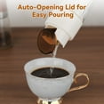 thumbnail image 2 of NiHome 16.9oz Sugar Dispenser with Automatic Pouring Switch for Home, Kitchen, Coffee Station, Large Capacity Glass Jar for Sugar, Coffee Creamer, Salt, Food-Grade Glass with Anti-Slip Ribbed Design, 2 of 7