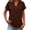 Brown_BC03, variant on Womens Summer Tops Short Sleeve Basic Casual V Neck T Shirts Trendy Lightweight 2026 Light Green 2XL