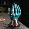 thumbnail image 6 of 1pc Ceramic Halloween Skull Backflow Incense Burner, Terrifying Ornament Aromatherapy Decor (Without Incense), 6 of 7