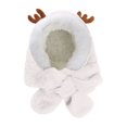 thumbnail image 4 of LIJCC Kids’ Balaclava Reindeer 2-in-1 Hat & Scarf Set – Plush Fleece for Gentle Kid Skin, 3D Antler Design, Head-Neck Coverage for Cold Days, Winter Accessory for Outings & Gatherings, 4 of 4