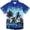 a-Dark Blue24956, variant on Kids Short Sleeve Hawaiian Shirt With Coconut Tree Print Spread Collar Casual Loose Fit Top For Boys Girls Summer Vacation Beach Activities Casual Top