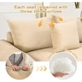 thumbnail image 6 of 170" Oversized Cloud Modular Sectional Couch| Corduroy L Shaped Sofa|Extra-Thick Armrests|12 Throw Pillows|Good Resilience Cushion|Ergonomic Design|Easy Assembly|for Living Room,Office -Camel, 6 of 9