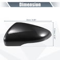 thumbnail image 3 of Unique Bargains Pair Car Rear View Mirror Cover Cap Replacement Black Carbon Fiber for Volkswagen Golf MK6 Touran, 3 of 6