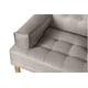 thumbnail image 4 of Sofá Cama Makora Queen Con Memory Foam, Color Gris Claro, Lino Respaldo Reclinable De 3 posiciones. Makora Con Portavasos, 4 of 6