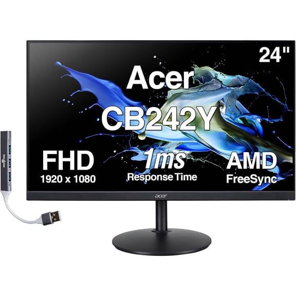 Acer CB242Y 24" FHD IPS 1920x1080 1ms FreeSync Gaming Monitor w/DKZ Hub