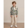 thumbnail image 5 of BemeyourBBs Toddler Baby Boy Hunting Duck Outfits Camo Spring Fall Winter Clothes Half Zip Long Sleeve Animal Print Pullover Sweatshirt Pants Set 2Pcs Clothing, 5 of 9