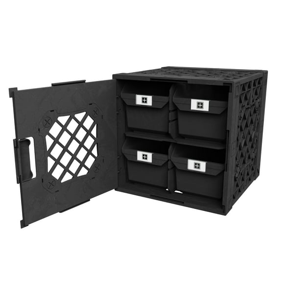 UbeCube Grabinet™ 2x2 - Crate with Four Storage Bins