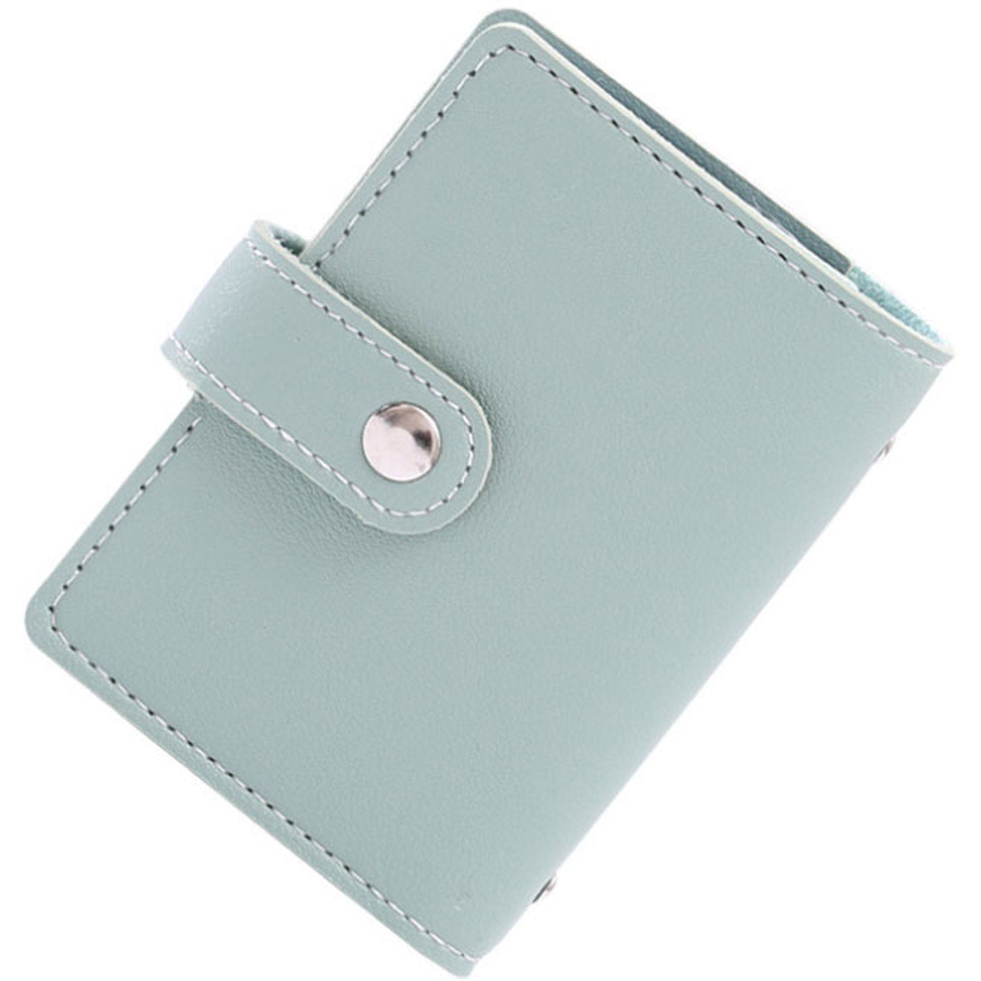 Card Holder Wallet Pocket Credit ID PU Leather Purse Money Cash Travel Mini Slim 