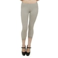thumbnail image 2 of Vivian's Fashions Capri Leggings - Cotton, Lace Trim (Junior/Junior Plus Sizes), 2 of 5