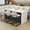 Beige, variant on Ataujin Modern Bar Stools Set of 2, Counter Height 24.8" Bar Stools, Faux Leather Upholstery, Comfort Backrest, Robust Metal Legs&Footrest for Kitchen Island, Dining Room, Bar