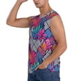 thumbnail image 3 of Daiia Tropical Leaves Printed Men's Tank Tops,Casual Soft Sleeveless Gym Muscle Shirts Bodybuilding Tee-Small, 3 of 8