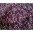thumbnail image 4 of oneOone Silk Tabby Fabric Leaves & Floral Block Print Fabric By The Yard 42 Inch Wide, 4 of 5