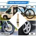 thumbnail image 2 of 1set 90 Degree Copper Tire Valve Extension with Flexible Plastic 75mm Tyre Valve Stem Extender for Car Motorcycle RV Truck Bike, 2 of 6