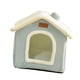 thumbnail image 5 of Cama interior semicerrada para gatos, nido para perros y gatos, caseta relajante, casa lavable para gatos, tienda de campaña, cueva para perros pequeñ Verde claro, 5 of 9