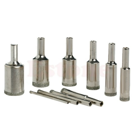 

New 10pcs 3mm-20mm Tile Ceramic Glass Marble Coated Drill Bit