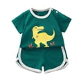 thumbnail image 3 of Girls Summer Outfits Quick Drying Shirt Short Sets Soccer Spring Outfits 18-24 Months, 3 of 3