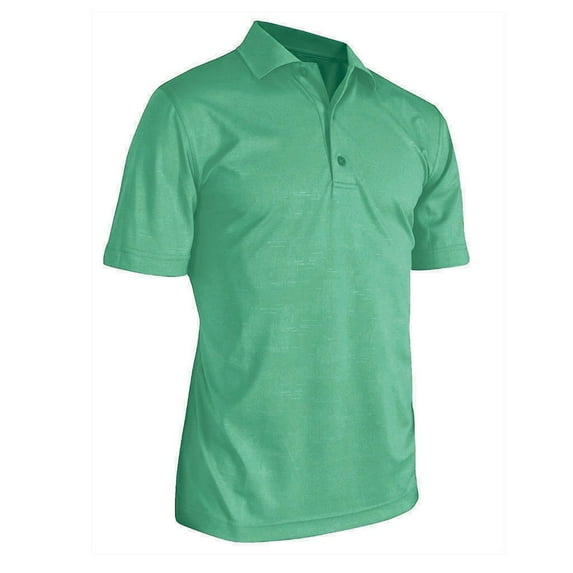 Monterey Club Men's Noise Emboss Flat Knit Collar Pique Golf Polo Shirt #1278