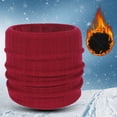 thumbnail image 2 of Scarves for Women Winter Scarf Neck Warmer Men Neck Gaiter Women Scarf Winter Double Layer Thick Knit Circle Loop Scarf Warm Windproof, 2 of 5