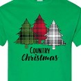 thumbnail image 4 of Inktastic Country Christmas Plaid Trees T-Shirt, 4 of 5