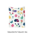 thumbnail image 3 of Vggrvlo Easter Blanket Easter Eggs Flowers PV Plush Throw Blanket for Sofa Lightweight Soft and Warm Throws Blankets for Ki-ds Adults 40"x50", 3 of 6