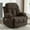 Brown, variant on HSUNNS Velvet Swivel Recliner Chair with Massage & Heat, 360° Single Reclining Sofa for Living Room, USB Charging Port, Cup Holder & Storage Pockets, Brown