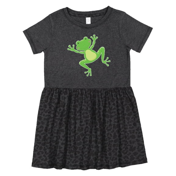 Inktastic Jumping Frog Girls Toddler Dress