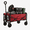 Red, variant on Blazezo Foldable Wagon Cart with Wheels, 330 lbs Heavy Duty Collapsible Trolley, Portable Folding Cart with Adjustable Handle for Camping Garden Beach Shopping