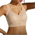 thumbnail image 2 of Bixock Wireless Sports Bras for Women Solid Color Side Coverage Support Underarm Containment for Fitness Activity Wear Bra, 2 of 5
