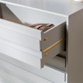 thumbnail image 2 of 4-Drawer Solid Wood Contemporary Bedroom Chest in Gray, 2 of 13